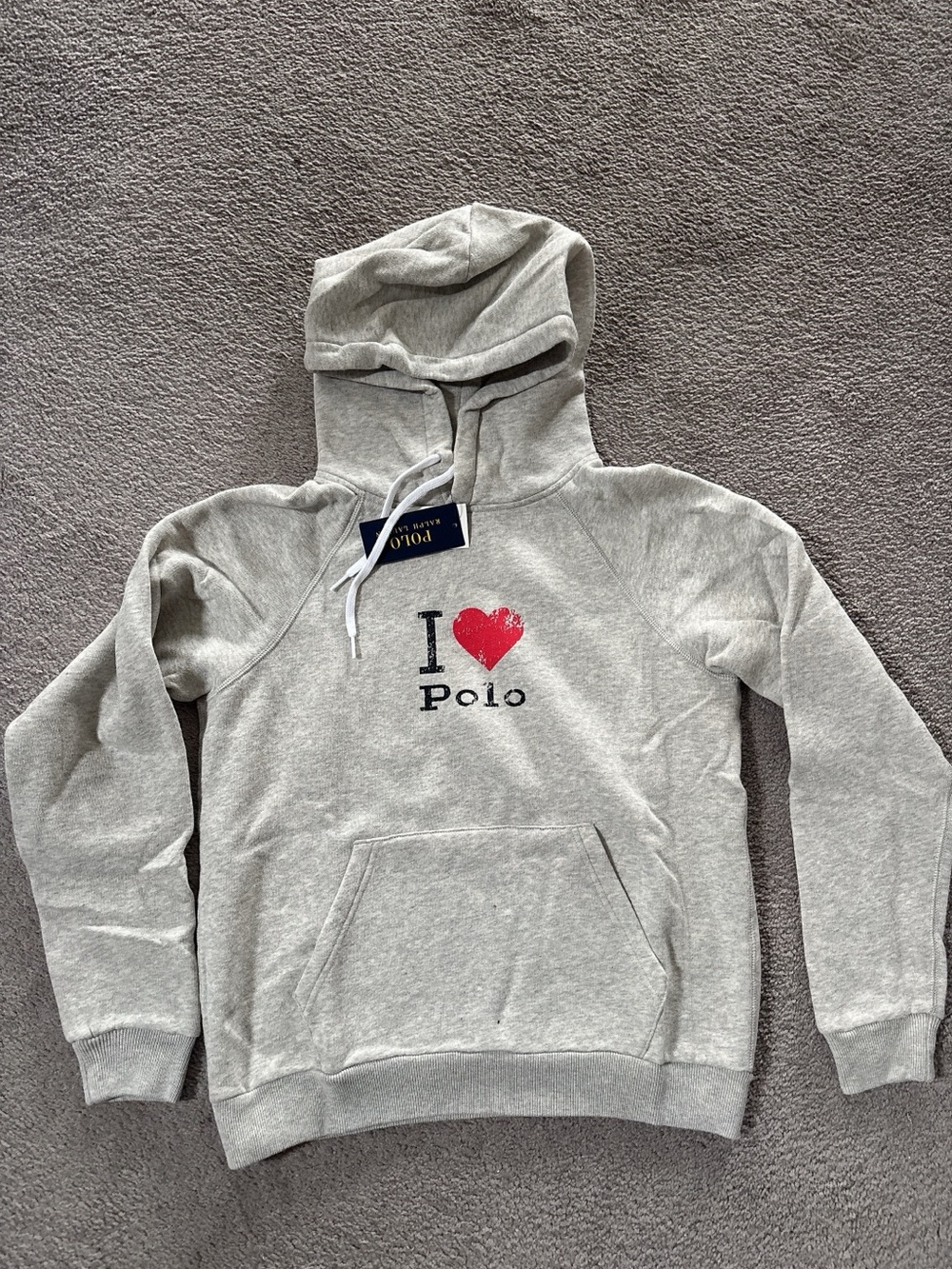 NWT！Polo by Ralph Lauren I Heart Polo by Ralph Lauren Gray Hoodie